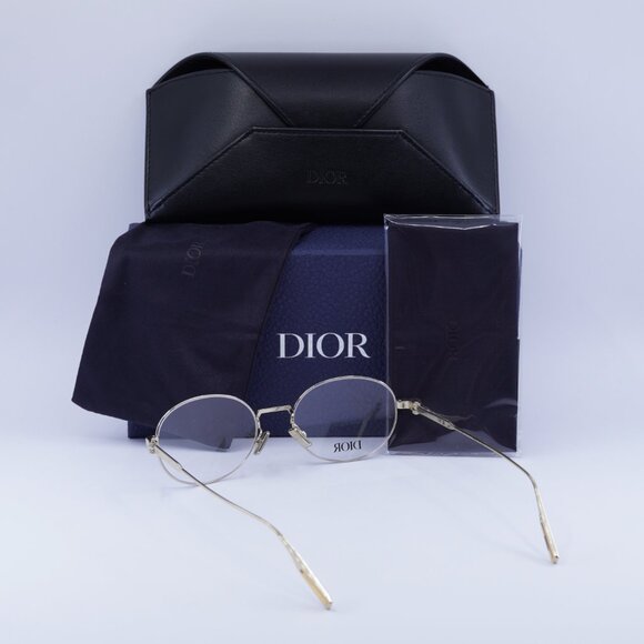 Dior NEODIORO R2U B000 Oval Eyeglasses 52mm - Gold - Picture 10 of 10